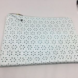 Pale Mint / Aqua Clutch Handbag or Makeup Bag
